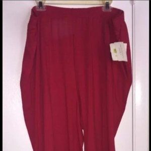 BECHAMEL II Dillards 3X SHORT Red Cotton pants NWT